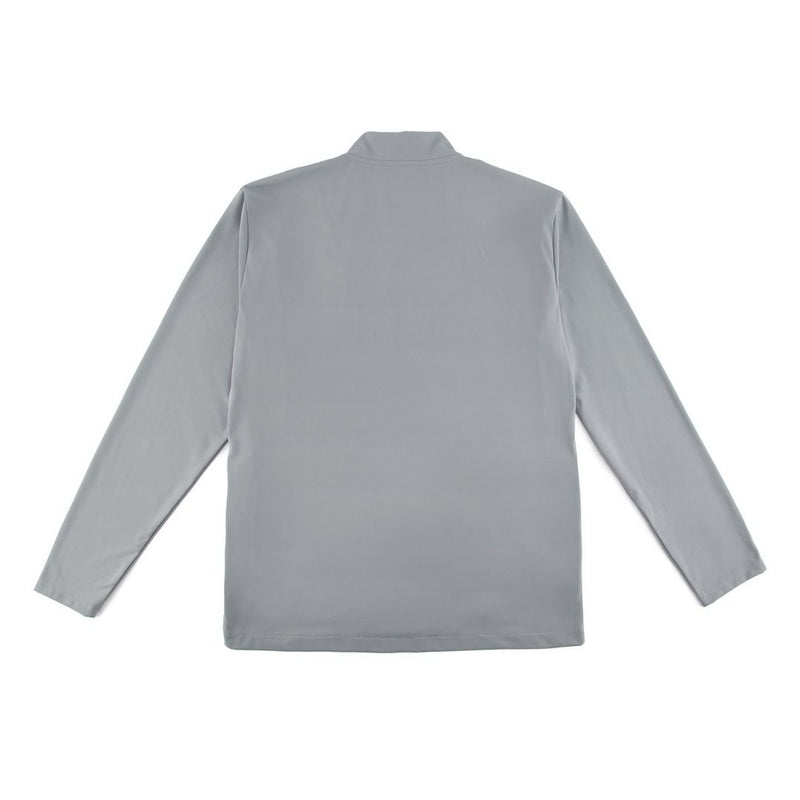 Grey Band Collar Full Zip Jacket
